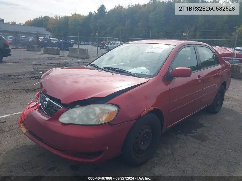 2006 Toyota Corolla Le VIN: 2T1BR32E26C582528 Lot: 40467868