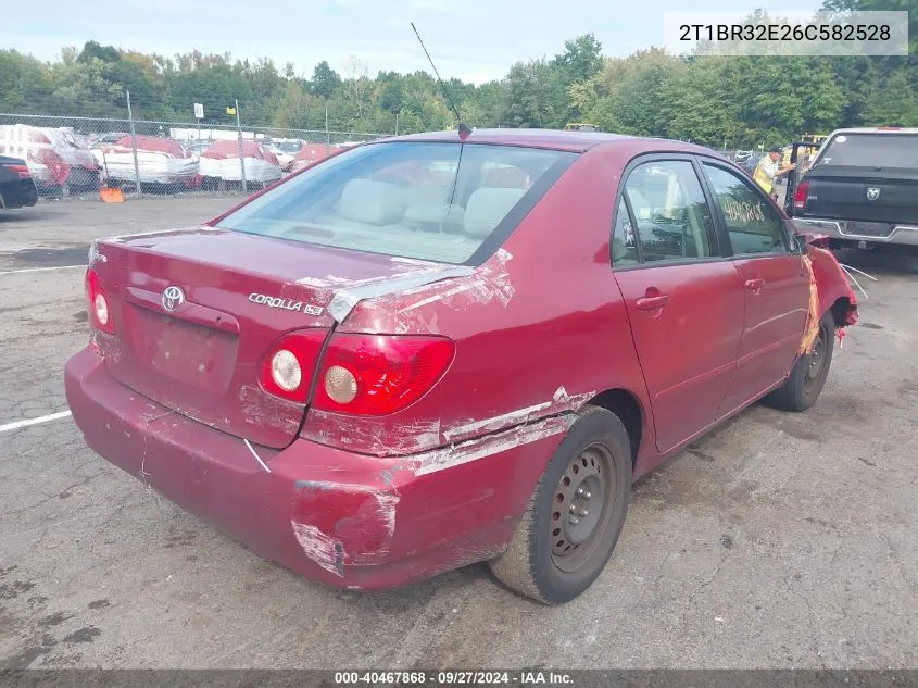 2006 Toyota Corolla Le VIN: 2T1BR32E26C582528 Lot: 40467868