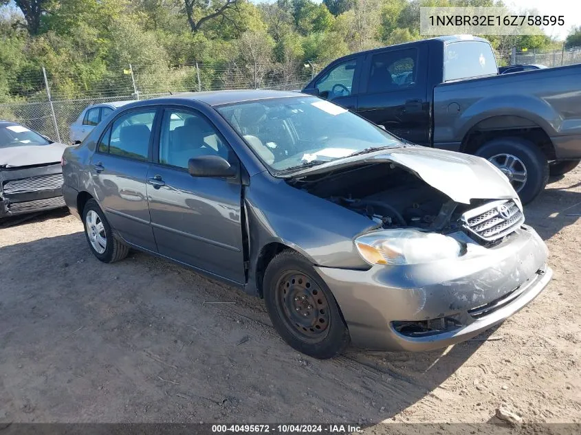 2006 Toyota Corolla Ce/Le/S VIN: 1NXBR32E16Z758595 Lot: 40495672