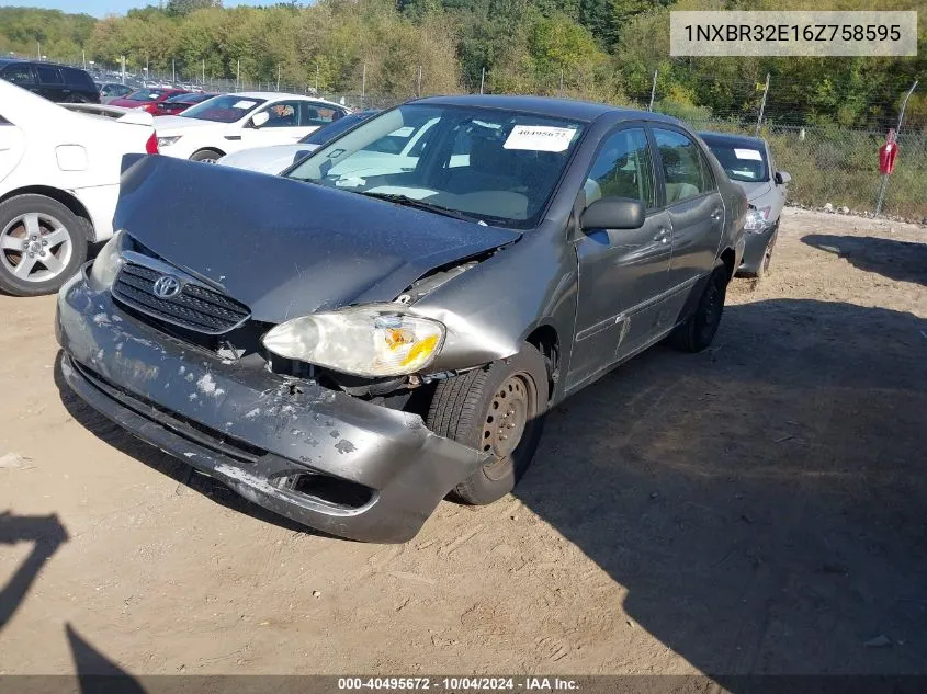 2006 Toyota Corolla Ce/Le/S VIN: 1NXBR32E16Z758595 Lot: 40495672