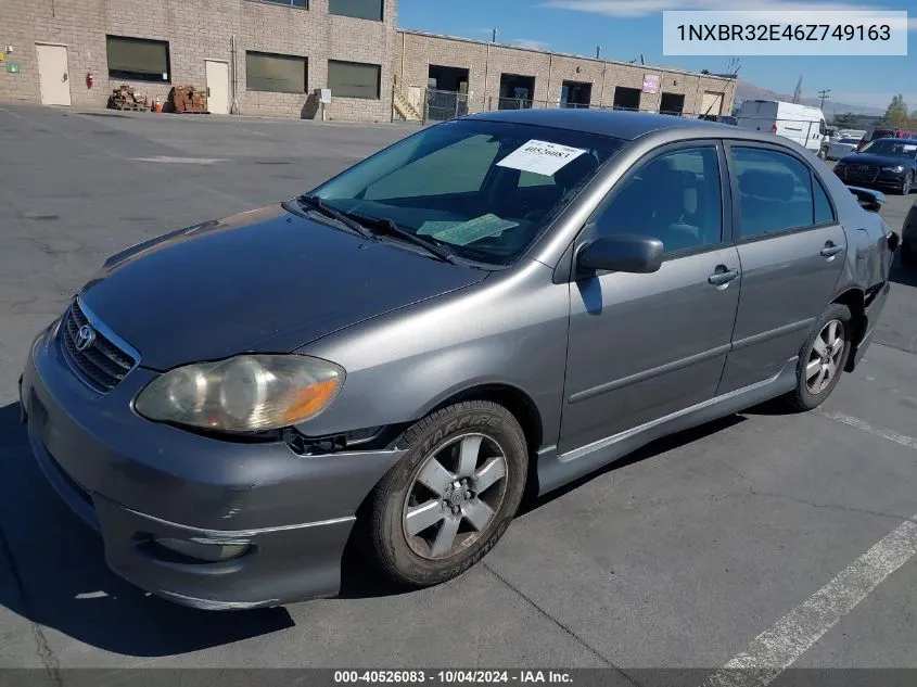 2006 Toyota Corolla S VIN: 1NXBR32E46Z749163 Lot: 40526083