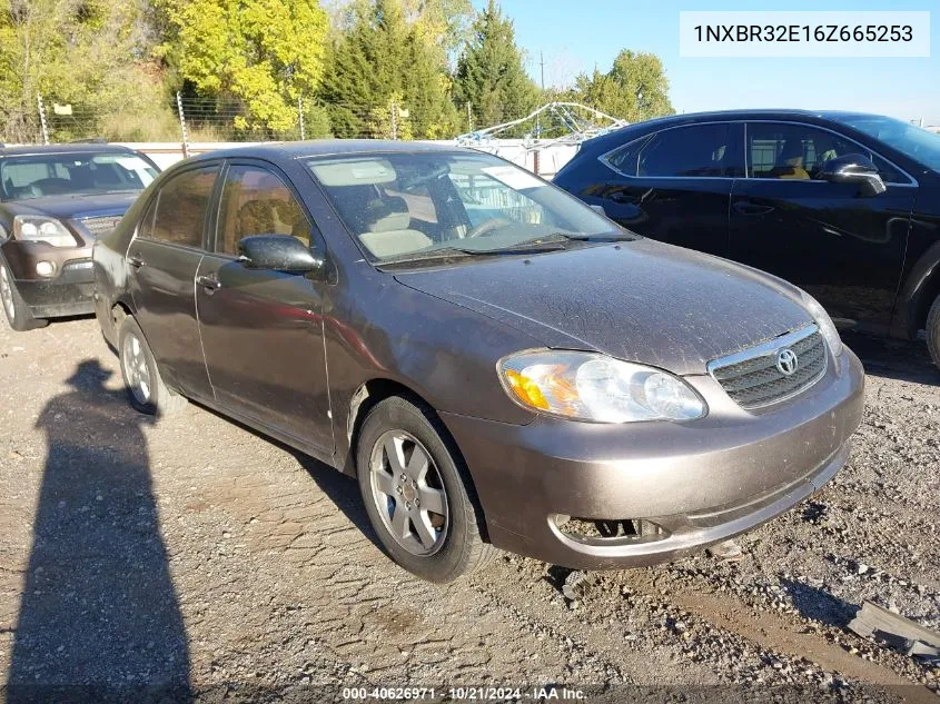 2006 Toyota Corolla Le VIN: 1NXBR32E16Z665253 Lot: 40626971