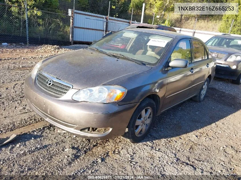 2006 Toyota Corolla Le VIN: 1NXBR32E16Z665253 Lot: 40626971