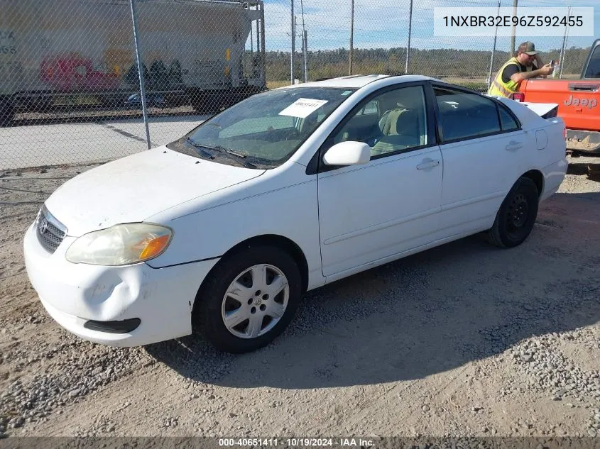 2006 Toyota Corolla Le VIN: 1NXBR32E96Z592455 Lot: 40651411