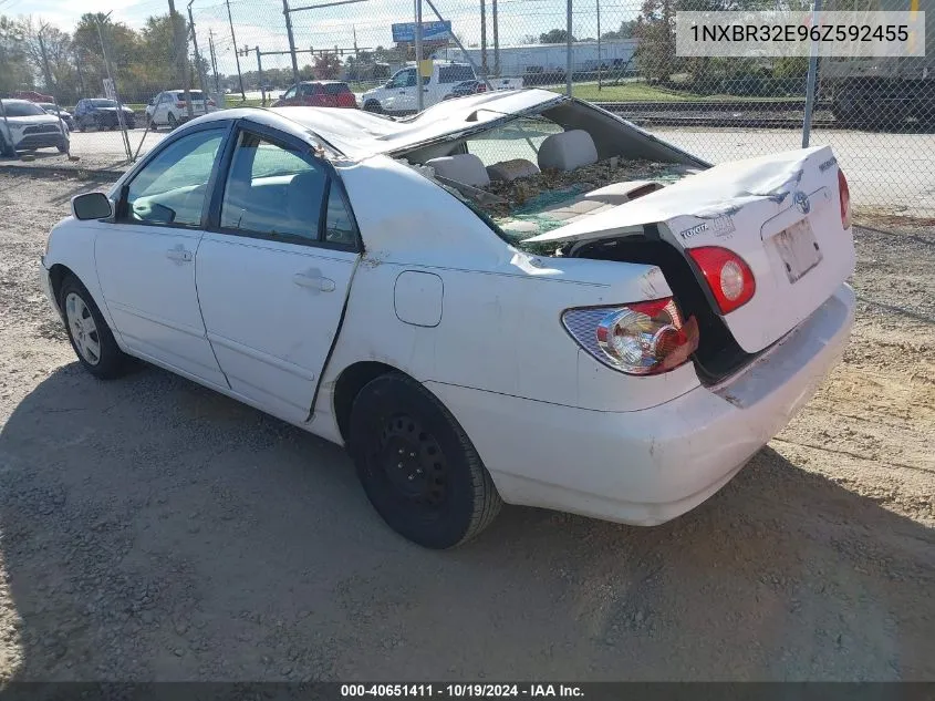 2006 Toyota Corolla Le VIN: 1NXBR32E96Z592455 Lot: 40651411