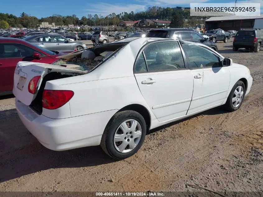 2006 Toyota Corolla Le VIN: 1NXBR32E96Z592455 Lot: 40651411