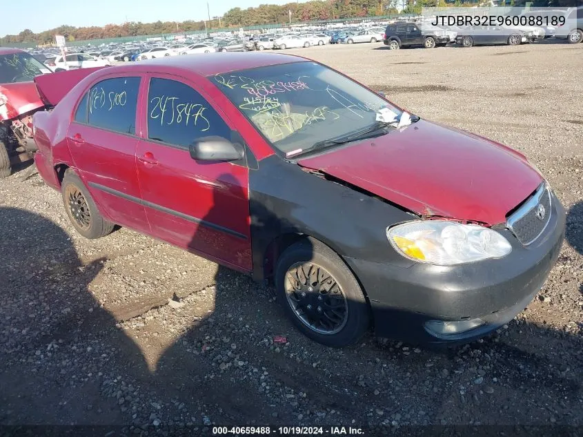 2006 Toyota Corolla Ce VIN: JTDBR32E960088189 Lot: 40659488