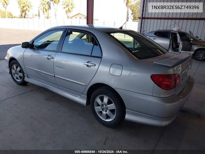 2006 Toyota Corolla S VIN: 1NXBR32E56Z749396 Lot: 40666548