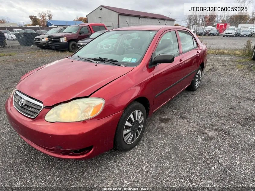 2006 Toyota Corolla Ce/Le VIN: JTDBR32E060059325 Lot: 40713170