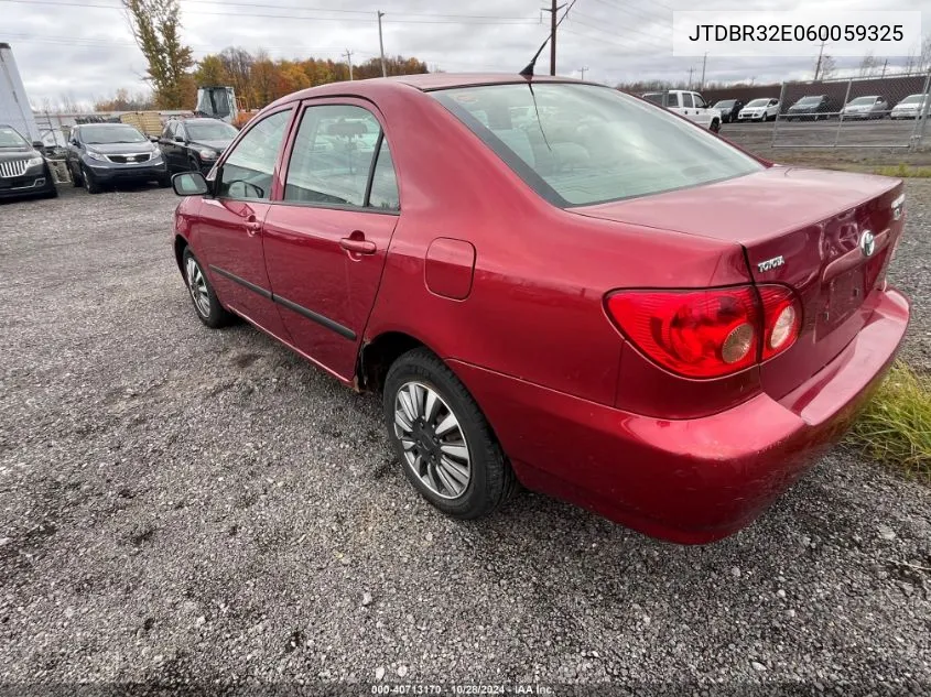 2006 Toyota Corolla Ce/Le VIN: JTDBR32E060059325 Lot: 40713170