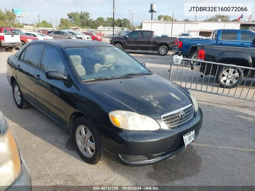 2006 Toyota Corolla Le VIN: JTDBR32E160072066 Lot: 40721708