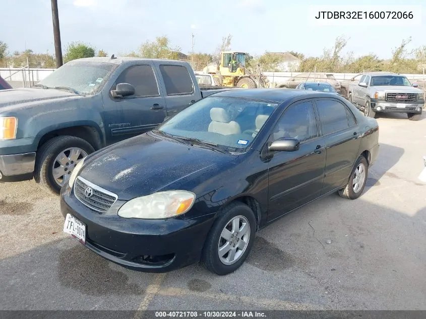 2006 Toyota Corolla Le VIN: JTDBR32E160072066 Lot: 40721708