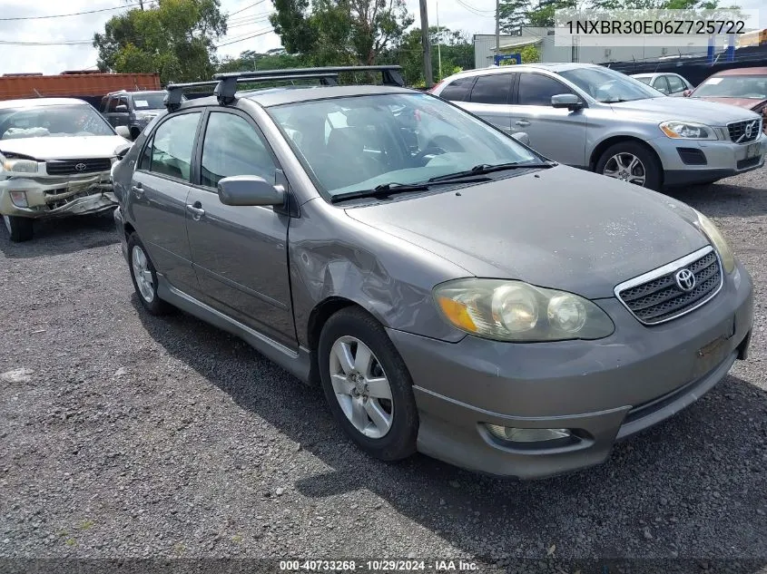 2006 Toyota Corolla S VIN: 1NXBR30E06Z725722 Lot: 40733268