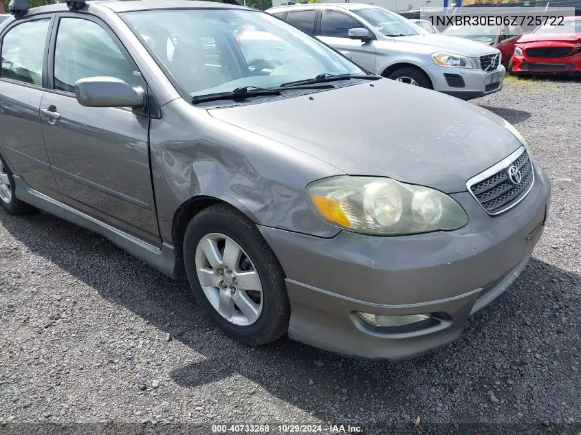 2006 Toyota Corolla S VIN: 1NXBR30E06Z725722 Lot: 40733268