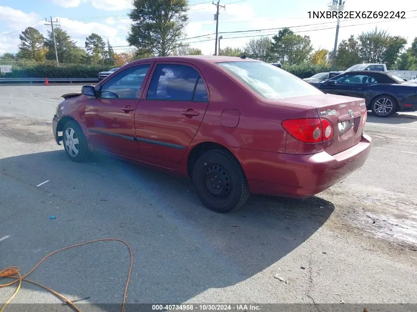 2006 Toyota Corolla Ce VIN: 1NXBR32EX6Z692242 Lot: 40734958