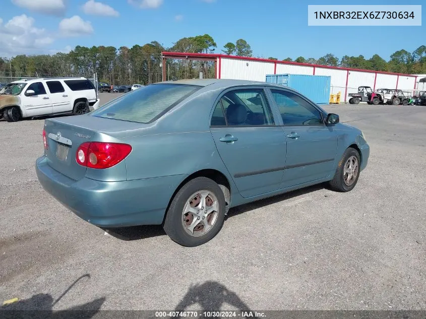 2006 Toyota Corolla Ce VIN: 1NXBR32EX6Z730634 Lot: 40746770