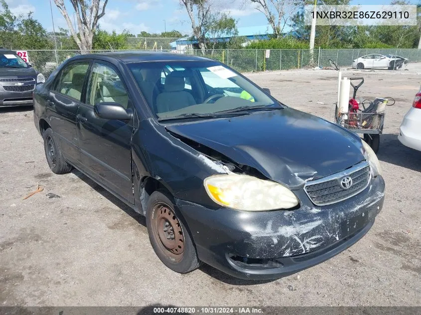 2006 Toyota Corolla Ce VIN: 1NXBR32E86Z629110 Lot: 40748820