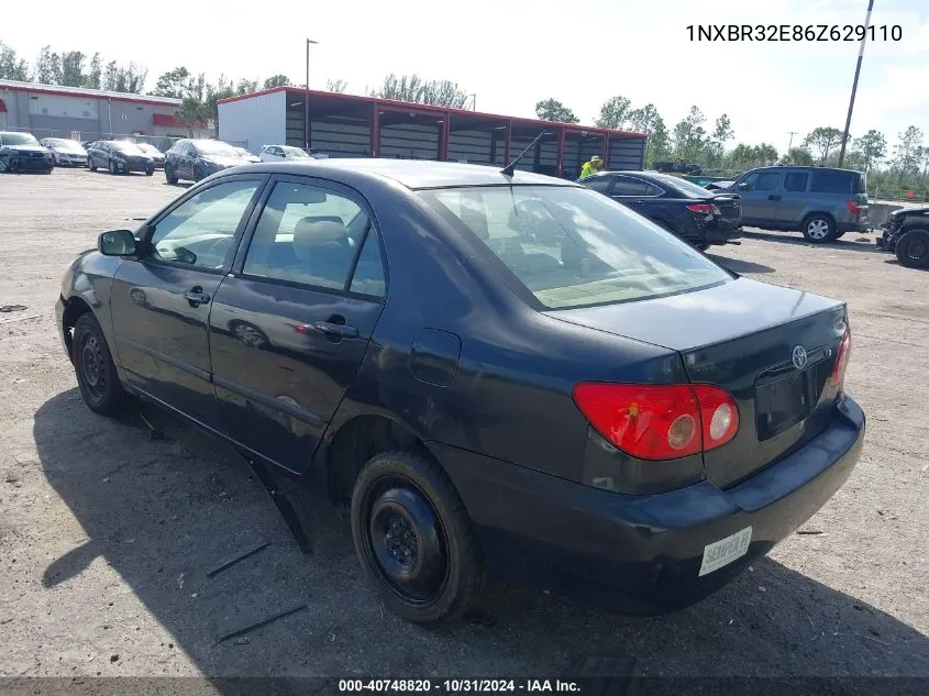 2006 Toyota Corolla Ce VIN: 1NXBR32E86Z629110 Lot: 40748820