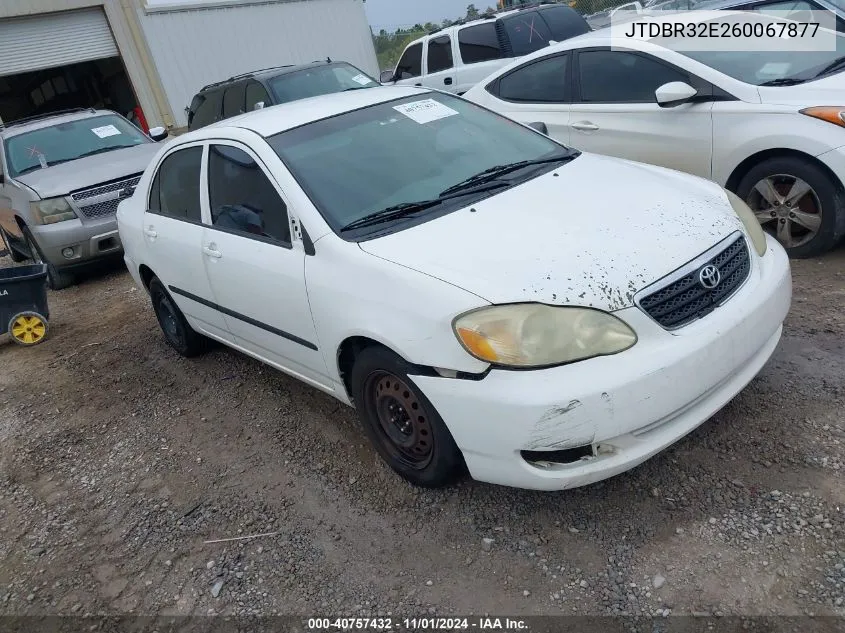 2006 Toyota Corolla Ce VIN: JTDBR32E260067877 Lot: 40757432