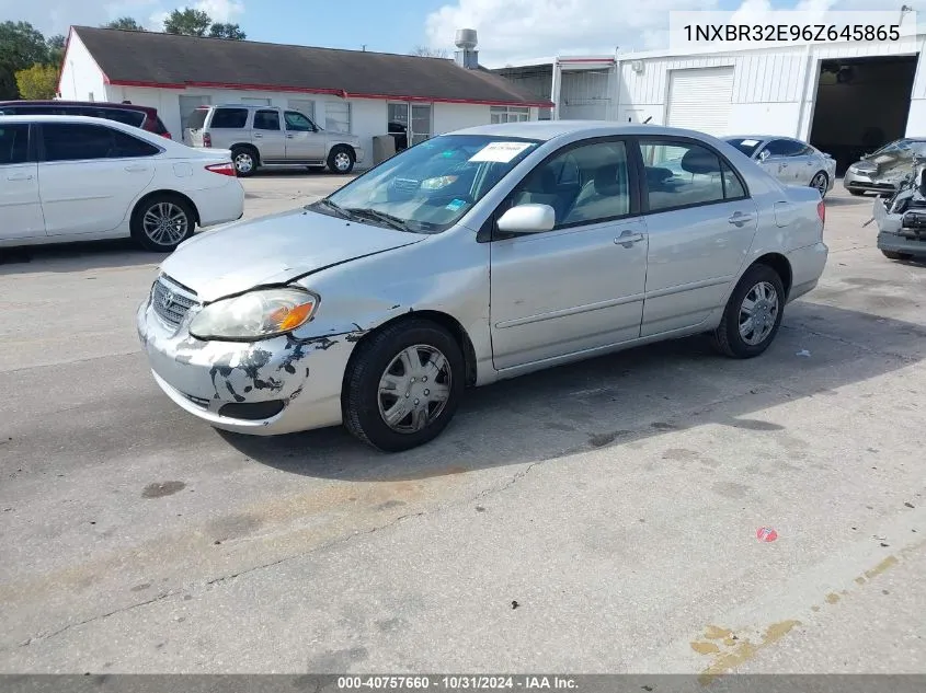 2006 Toyota Corolla Le VIN: 1NXBR32E96Z645865 Lot: 40757660