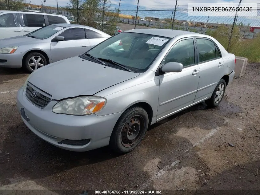 1NXBR32E06Z650436 2006 Toyota Corolla Le