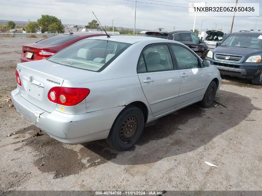 1NXBR32E06Z650436 2006 Toyota Corolla Le