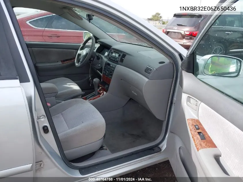 1NXBR32E06Z650436 2006 Toyota Corolla Le