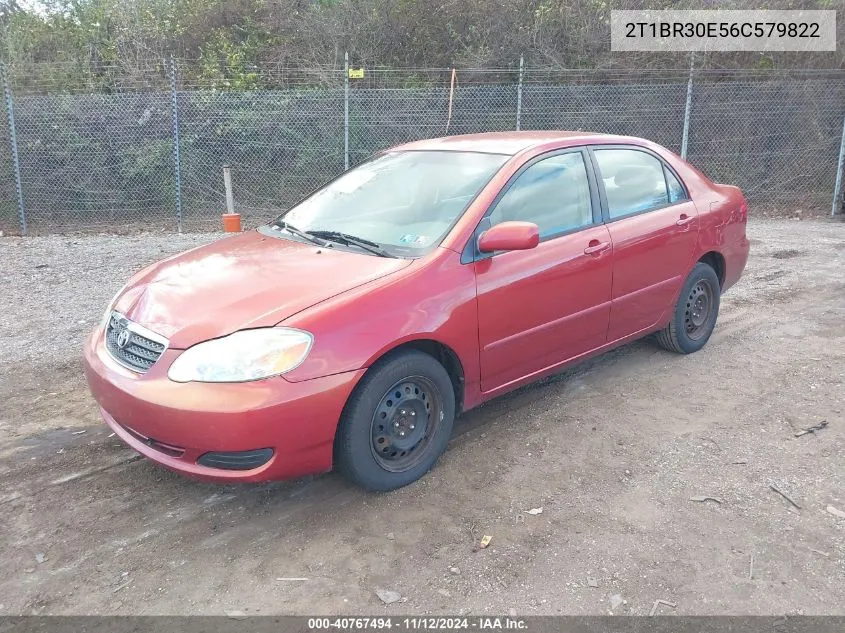 2006 Toyota Corolla Le VIN: 2T1BR30E56C579822 Lot: 40767494