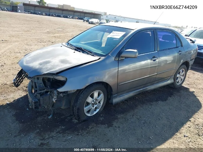 2006 Toyota Corolla S VIN: 1NXBR30E66Z744209 Lot: 40795699