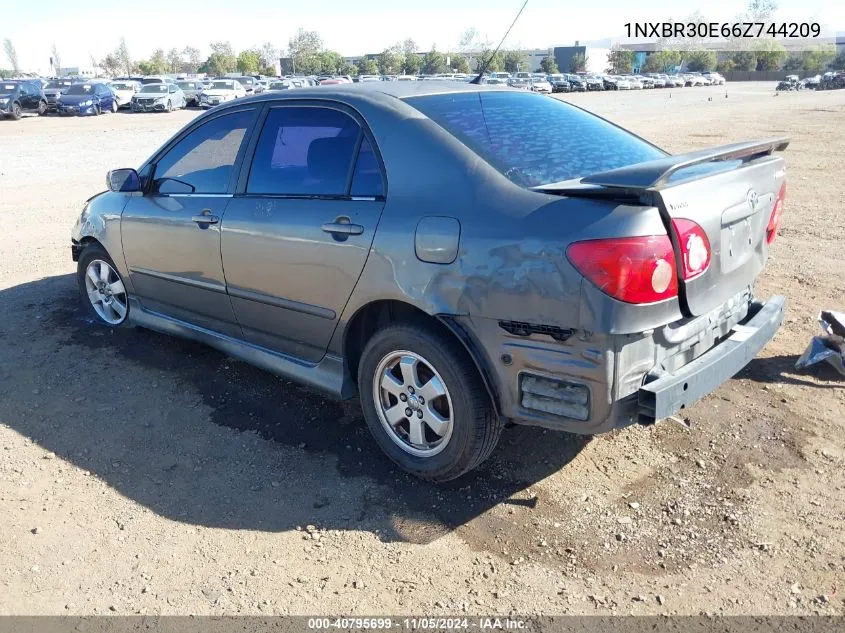 2006 Toyota Corolla S VIN: 1NXBR30E66Z744209 Lot: 40795699