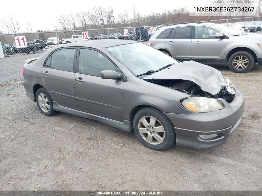 2006 Toyota Corolla S VIN: 1NXBR30E36Z734267 Lot: 40810260