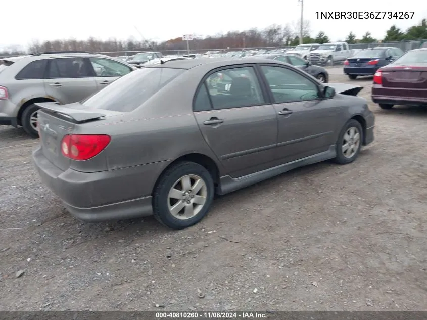 2006 Toyota Corolla S VIN: 1NXBR30E36Z734267 Lot: 40810260