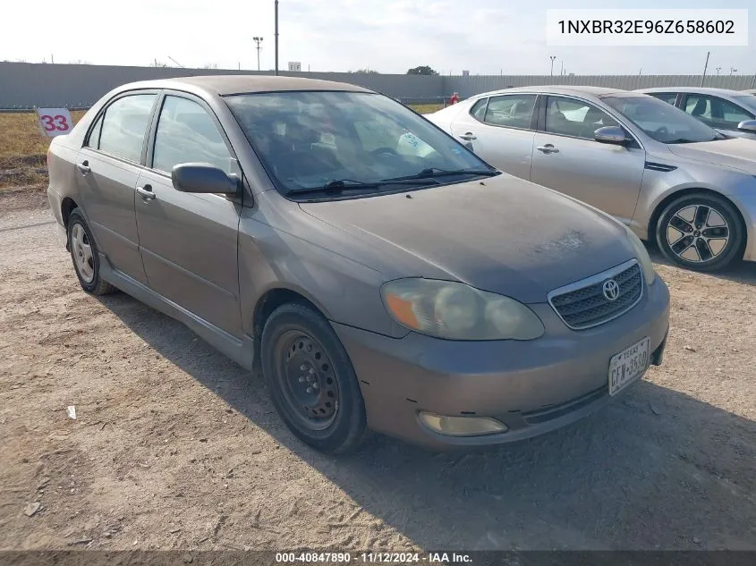 2006 Toyota Corolla S VIN: 1NXBR32E96Z658602 Lot: 40847890