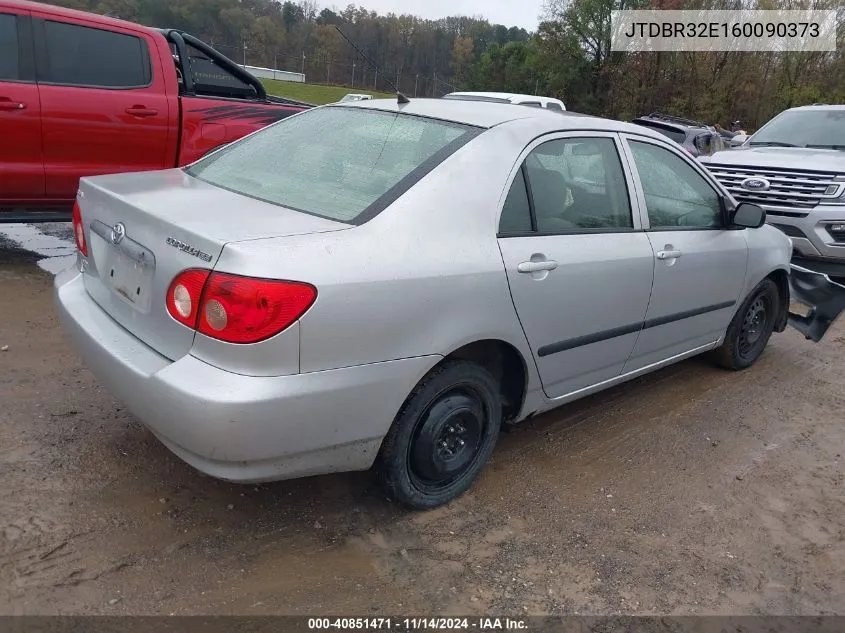 2006 Toyota Corolla Ce VIN: JTDBR32E160090373 Lot: 40851471