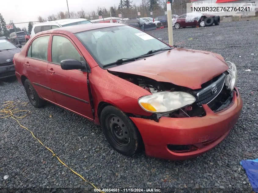 2006 Toyota Corolla Ce VIN: 1NXBR32E76Z764241 Lot: 40854581