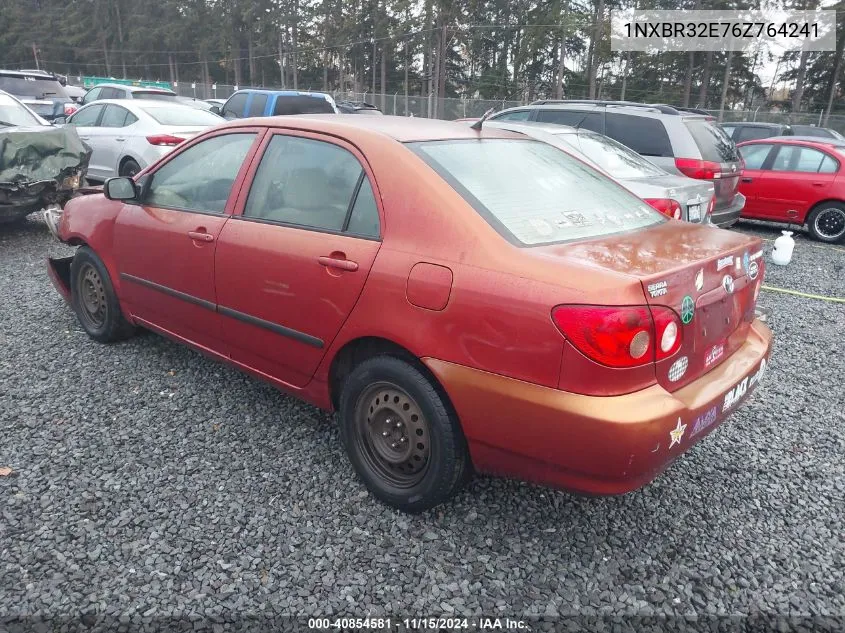 2006 Toyota Corolla Ce VIN: 1NXBR32E76Z764241 Lot: 40854581