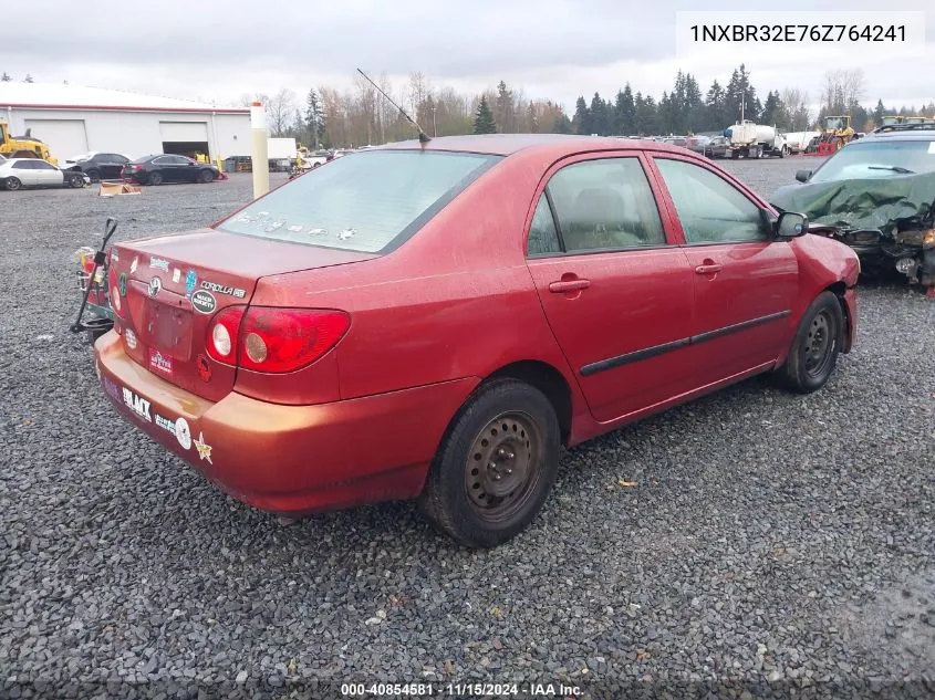 2006 Toyota Corolla Ce VIN: 1NXBR32E76Z764241 Lot: 40854581