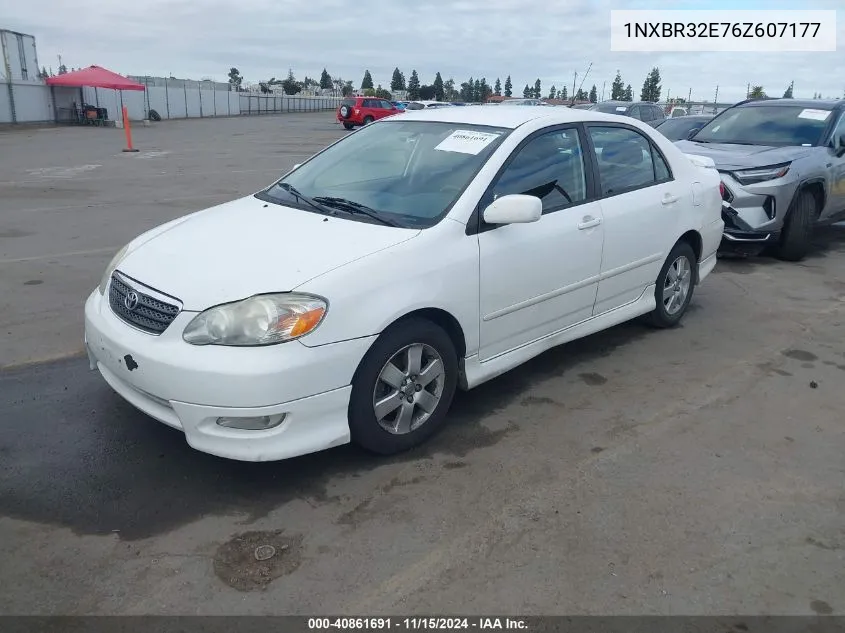 2006 Toyota Corolla S VIN: 1NXBR32E76Z607177 Lot: 40861691