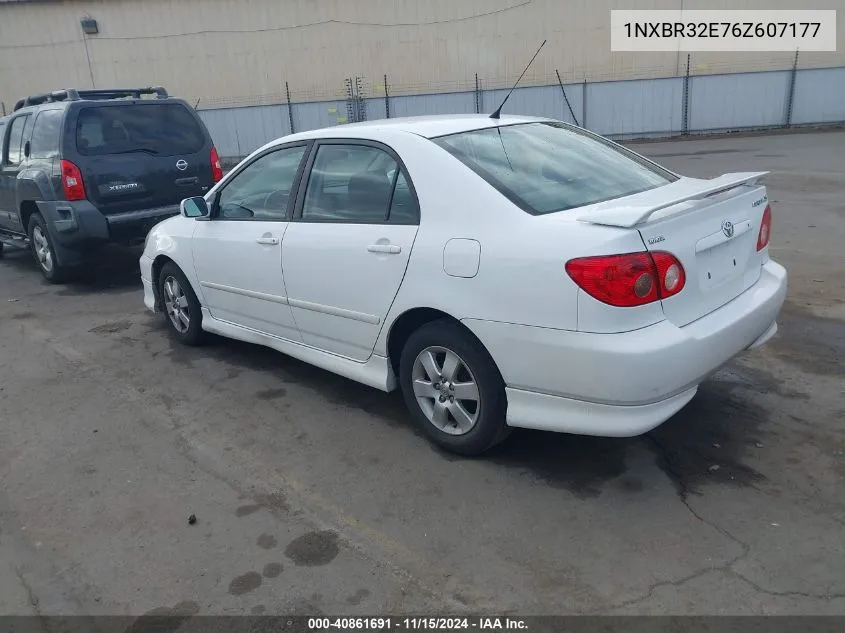 2006 Toyota Corolla S VIN: 1NXBR32E76Z607177 Lot: 40861691