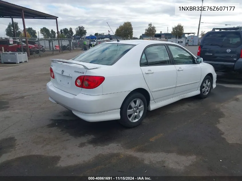 2006 Toyota Corolla S VIN: 1NXBR32E76Z607177 Lot: 40861691