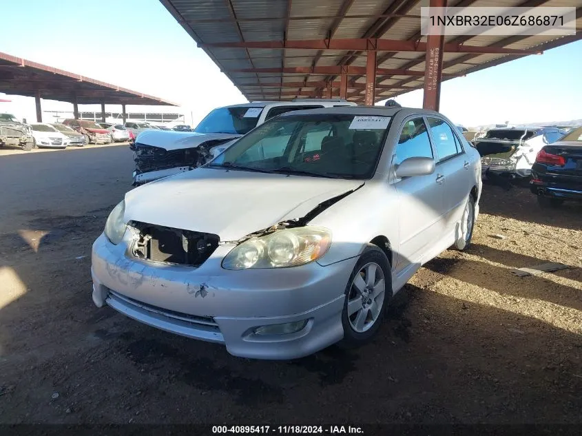 2006 Toyota Corolla S VIN: 1NXBR32E06Z686871 Lot: 40895417