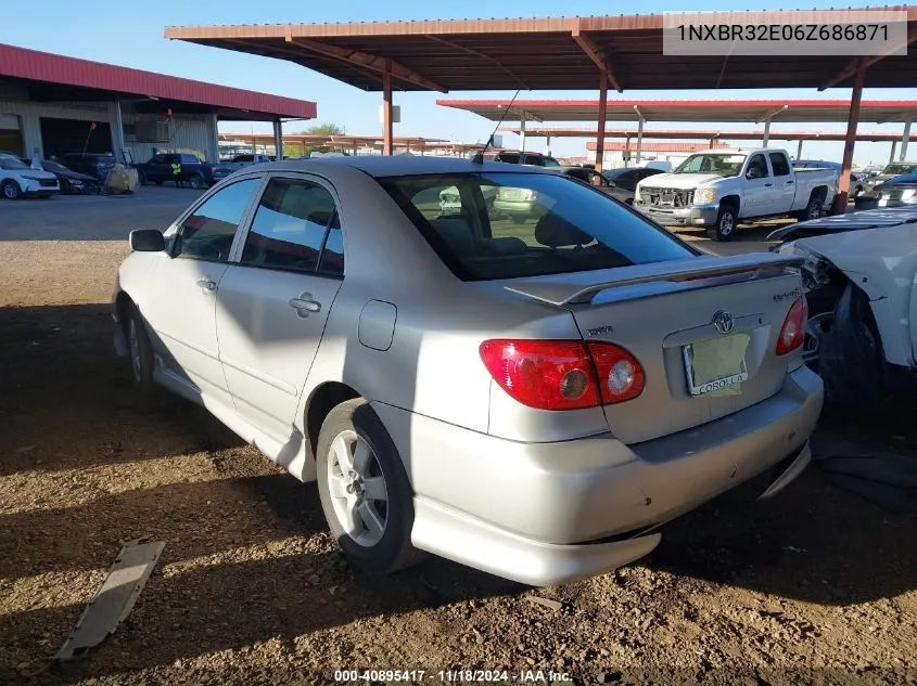 2006 Toyota Corolla S VIN: 1NXBR32E06Z686871 Lot: 40895417