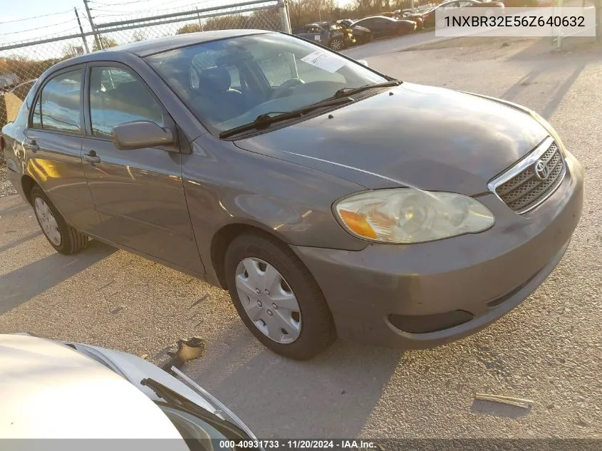 2006 Toyota Corolla Le VIN: 1NXBR32E56Z640632 Lot: 40931733