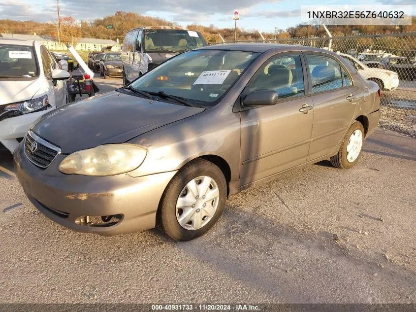 2006 Toyota Corolla Le VIN: 1NXBR32E56Z640632 Lot: 40931733