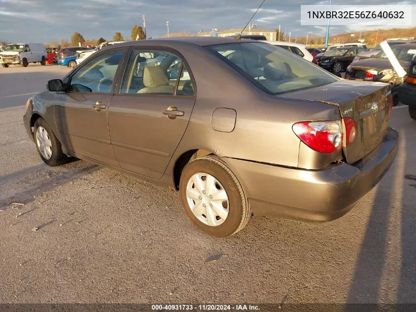 2006 Toyota Corolla Le VIN: 1NXBR32E56Z640632 Lot: 40931733