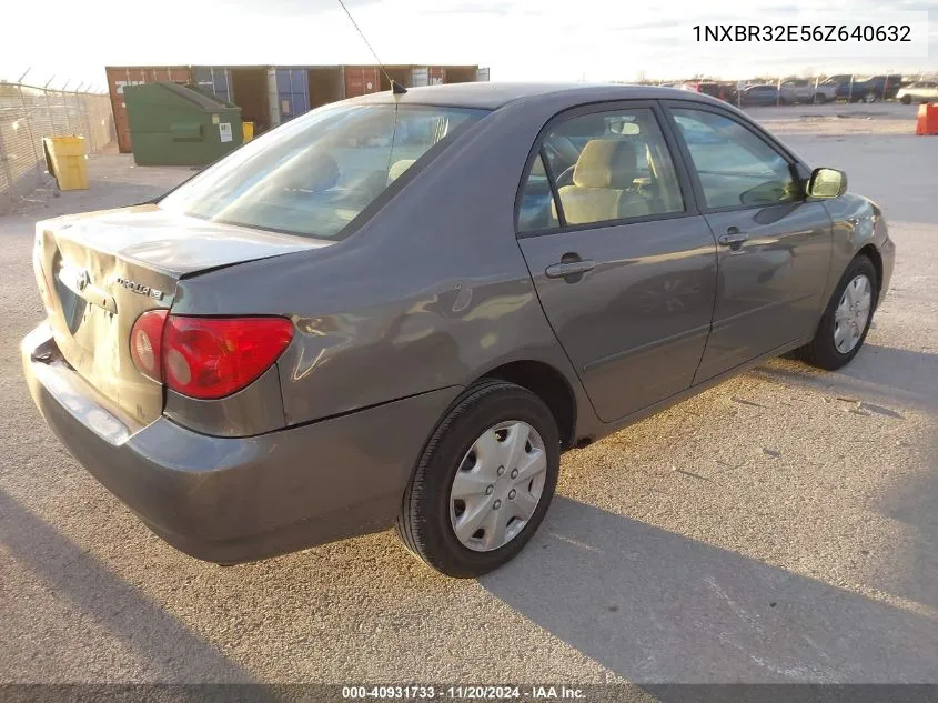 2006 Toyota Corolla Le VIN: 1NXBR32E56Z640632 Lot: 40931733