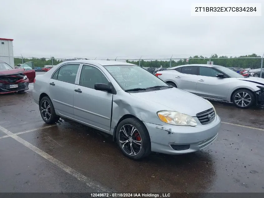 2007 Toyota Corolla VIN: 2T1BR32EX7C834284 Lot: 12049672