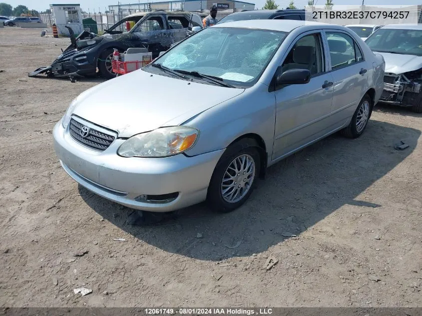 2007 Toyota Corolla Ce/Le/S VIN: 2T1BR32E37C794257 Lot: 12061749