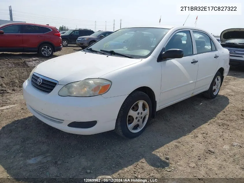 2007 Toyota Corolla Ce/Le/S VIN: 2T1BR32E17C827322 Lot: 12069962