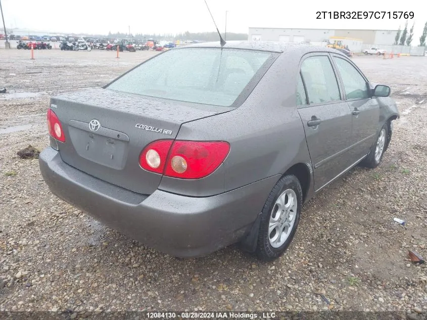 2007 Toyota Corolla Ce/Le/S VIN: 2T1BR32E97C715769 Lot: 12084130